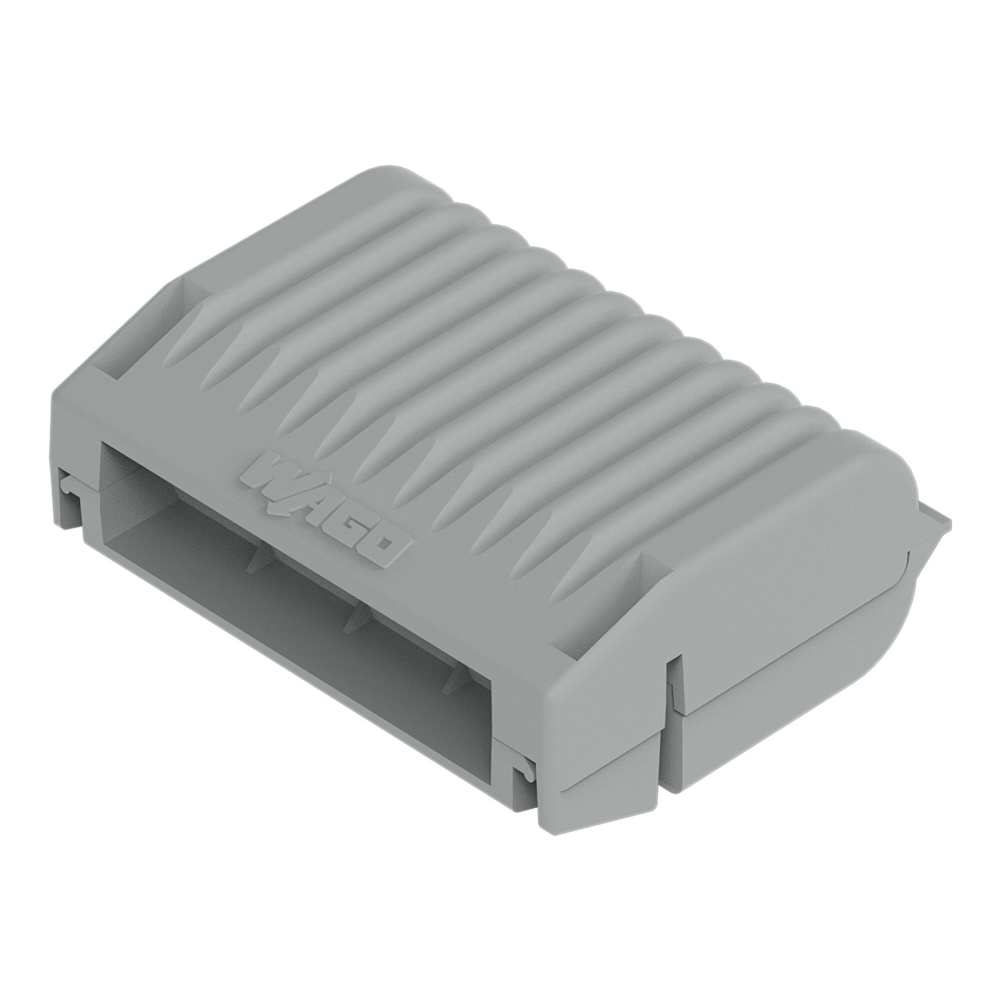 胶盒; 分支; 适于电缆; 带有凝胶; 221, 2x73 系列; 最大4 mm²连接器; 不带导线连接器; Size 2; 灰色