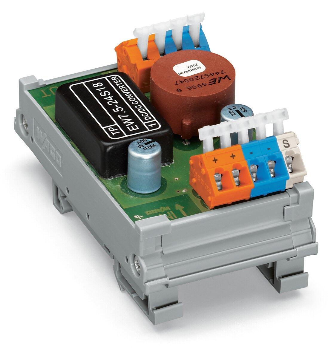 DC/DC转换器; 24 VDC输入电压; 18 VDC输出电压; 0.4 A输出电流; 2,50 mm²