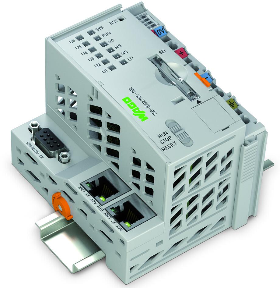 PFC200控制器; 2 x ETHERNET, RS-232/-485; 远动技术; 扩展的温度范围; ECO