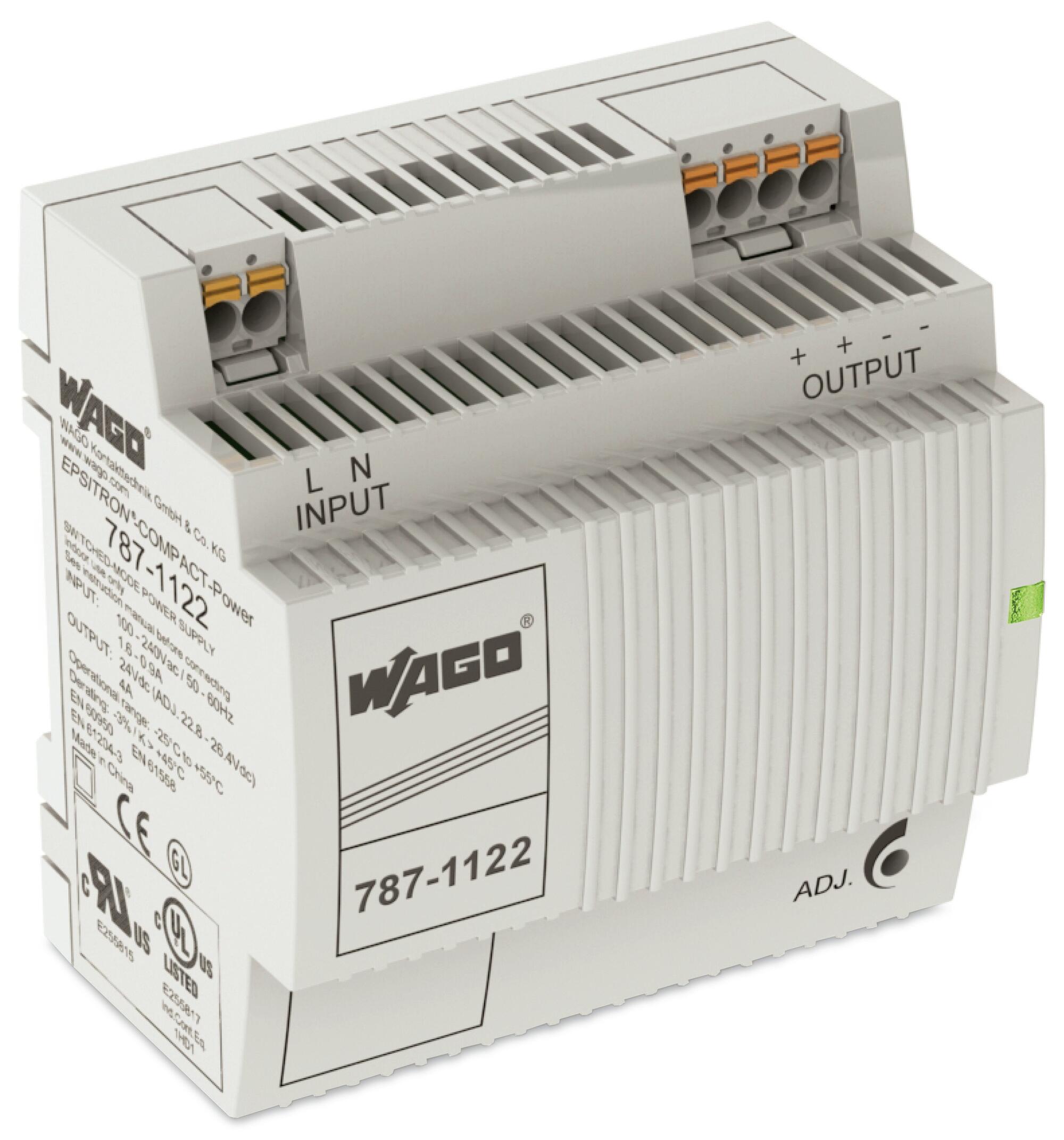 开关稳压电源; COMPACT紧凑型电源; 单相; 24 VDC输出电压; 4 A输出电流; DC-OK LED