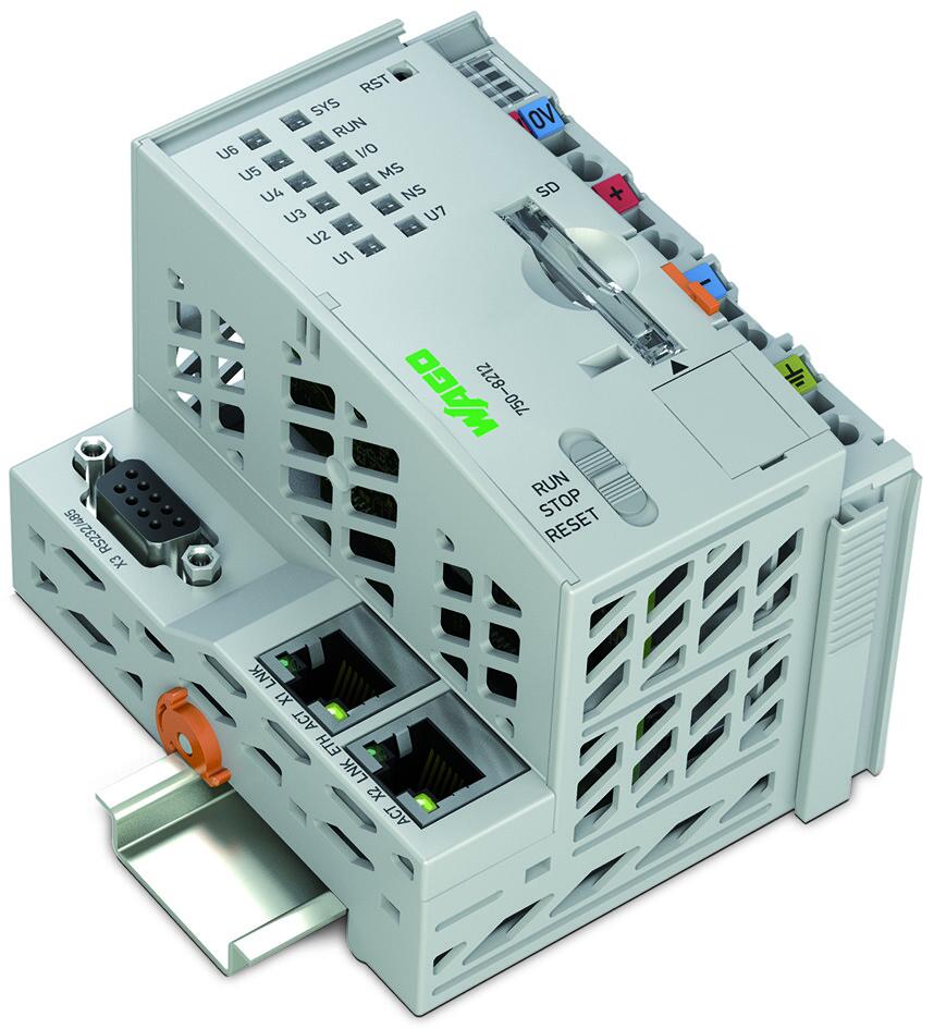 PFC200控制器; 第2代; 2 x ETHERNET, RS-232/-485; 远动技术; 扩展的温度范围