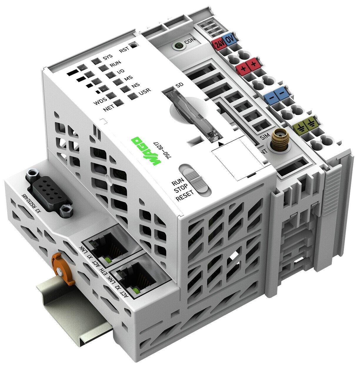 PFC200控制器; 第2代; 2 x ETHERNET, RS-232/-485, 移动无线模块4G; 欧盟版