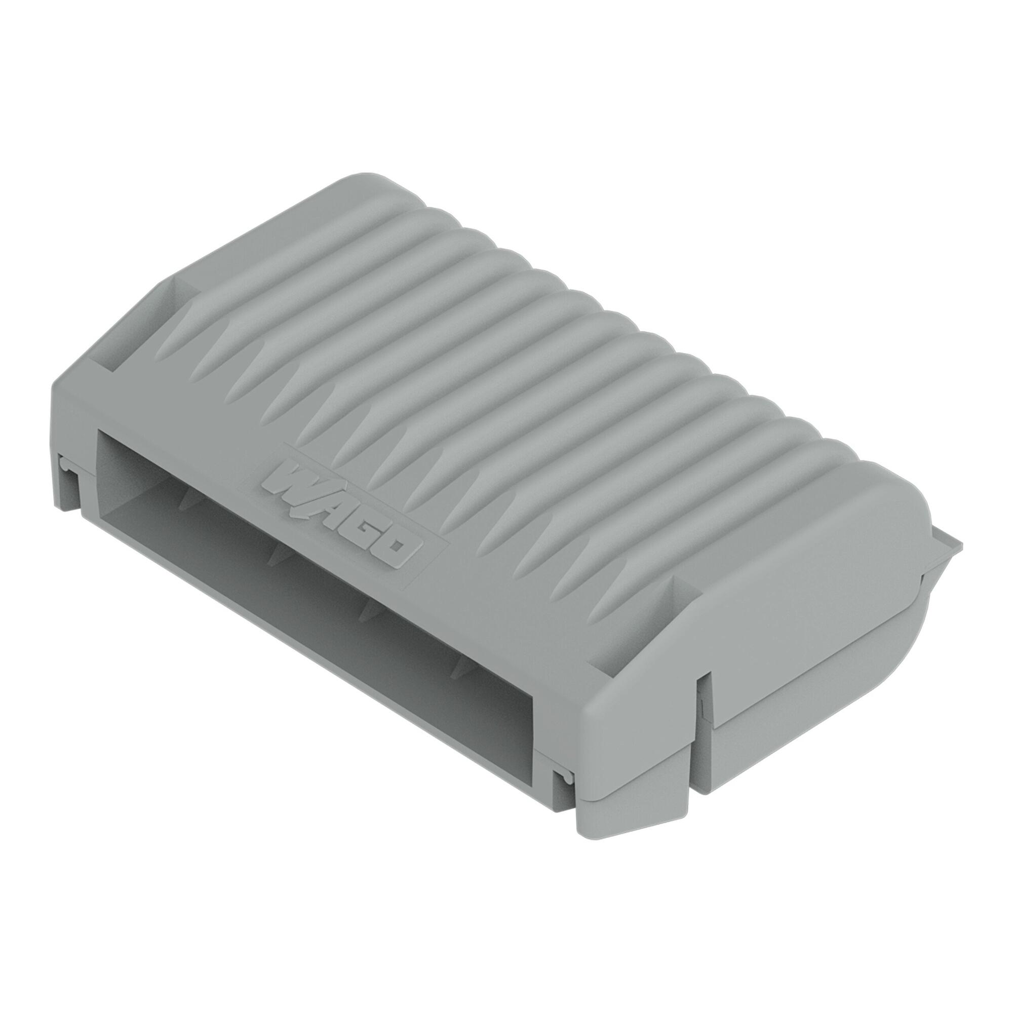 胶盒; 分支; 适于电缆; 带有凝胶; 221, 2x73 系列; 最大4 mm²连接器; 不带导线连接器; Size 3; 灰色
