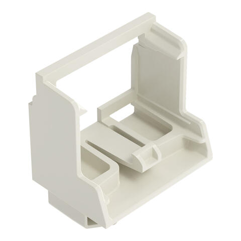 轨装支架; 适用于10线连接器; 221系列 - 4 mm²; 适于DIN-15型导轨; 适于Ex应用; 浅灰色