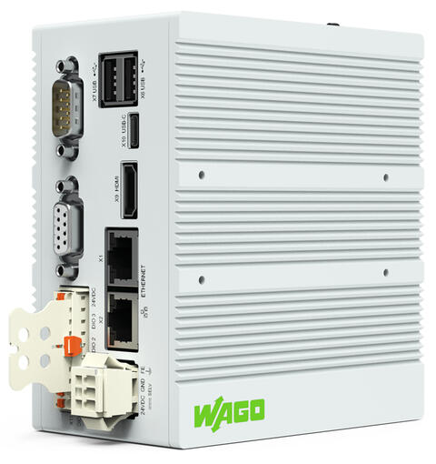 边缘控制器; 2 x ETHERNET, 2 x USB, 1 x USB-C, HDMI, CAN, DI/DO, RS-232/485, Audio; 控制